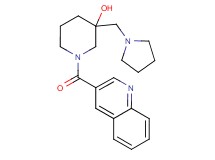 3-(pyrrolidin-1-ylmethyl)-1-(quinolin-3-ylcarbonyl)piperidin-3-ol