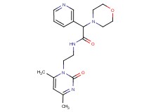 N-[2-(4,6-dimethyl-2-oxo-1(2H)-pyrimidinyl)ethyl]-2-(4-morpholinyl)-2-(3-pyridinyl)acetamide