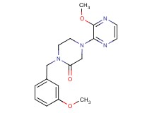 1-(3-methoxybenzyl)-4-(3-methoxy-2-pyrazinyl)-2-piperazinone