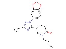5-[1-(1,3-benzodioxol-5-yl)-3-cyclopropyl-1H-1,2,4-triazol-5-yl]-1-propylpiperidin-2-one
