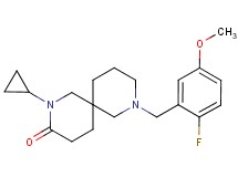 2-cyclopropyl-8-(2-fluoro-5-methoxybenzyl)-2,8-diazaspiro[5.5]undecan-3-one