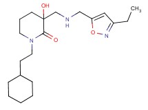 1-(2-cyclohexylethyl)-3-({[(3-ethylisoxazol-5-yl)methyl]amino}methyl)-3-hydroxypiperidin-2-one