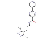 N-[3-(3,5-dimethyl-1H-pyrazol-4-yl)propyl]-2-(4-pyridinyl)-5-pyrimidinecarboxamide