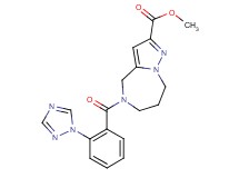 methyl 5-[2-(1H-1,2,4-triazol-1-yl)benzoyl]-5,6,7,8-tetrahydro-4H-pyrazolo[1,5-a][1,4]diazepine-2-carboxylate