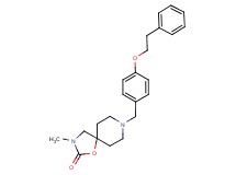 3-methyl-8-[4-(2-phenylethoxy)benzyl]-1-oxa-3,8-diazaspiro[4.5]decan-2-one