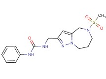 N-{[5-(methylsulfonyl)-5,6,7,8-tetrahydro-4H-pyrazolo[1,5-a][1,4]diazepin-2-yl]methyl}-N'-phenylurea
