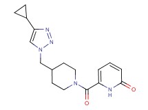 6-({4-[(4-cyclopropyl-1H-1,2,3-triazol-1-yl)methyl]piperidin-1-yl}carbonyl)pyridin-2(1H)-one