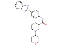 N-[4-(1H-benzimidazol-2-yl)phenyl]-1-(tetrahydro-2H-pyran-4-yl)-3-piperidinecarboxamide