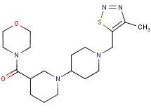 1'-[(4-methyl-1,2,3-thiadiazol-5-yl)methyl]-3-(morpholin-4-ylcarbonyl)-1,4'-bipiperidine