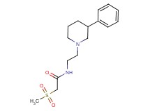 2-(methylsulfonyl)-N-[2-(3-phenylpiperidin-1-yl)ethyl]acetamide