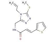 (2E)-N-{[4-allyl-5-(methylthio)-4H-1,2,4-triazol-3-yl]methyl}-3-(2-thienyl)acrylamide