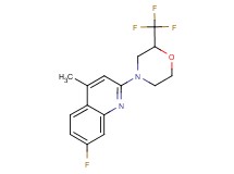 7-fluoro-4-methyl-2-[2-(trifluoromethyl)morpholin-4-yl]quinoline