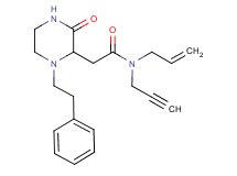 N-allyl-2-[3-oxo-1-(2-phenylethyl)-2-piperazinyl]-N-2-propyn-1-ylacetamide