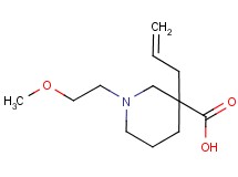 3-allyl-1-(2-methoxyethyl)-3-piperidinecarboxylic acid
