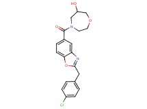 4-{[2-(4-chlorobenzyl)-1,3-benzoxazol-5-yl]carbonyl}-1,4-oxazepan-6-ol