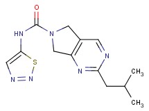 2-isobutyl-N-1,2,3-thiadiazol-5-yl-5,7-dihydro-6H-pyrrolo[3,4-d]pyrimidine-6-carboxamide