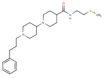 N-[2-(methylthio)ethyl]-1'-(3-phenylpropyl)-1,4'-bipiperidine-4-carboxamide