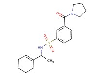 N-(1-cyclohex-1-en-1-ylethyl)-3-(pyrrolidin-1-ylcarbonyl)benzenesulfonamide