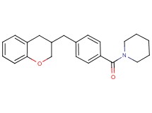 1-[4-(3,4-dihydro-2H-chromen-3-ylmethyl)benzoyl]piperidine