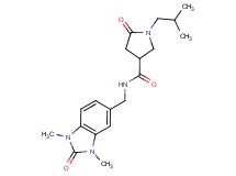 N-[(1,3-dimethyl-2-oxo-2,3-dihydro-1H-benzimidazol-5-yl)methyl]-1-isobutyl-5-oxopyrrolidine-3-carboxamide