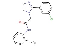 2-[2-(3-chlorophenyl)-1H-imidazol-1-yl]-N-(2-methylphenyl)acetamide