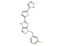 1-(3-fluorobenzyl)-5-[5-(1H-pyrazol-5-yl)-2-furyl]-1,4-dihydroimidazo[4,5-c]pyrazole