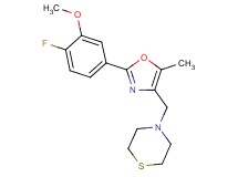 4-{[2-(4-fluoro-3-methoxyphenyl)-5-methyl-1,3-oxazol-4-yl]methyl}thiomorpholine