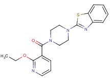 2-{4-[(2-ethoxy-3-pyridinyl)carbonyl]-1-piperazinyl}-1,3-benzothiazole