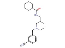 N-{[1-(3-cyanobenzyl)piperidin-3-yl]methyl}cyclohexanecarboxamide