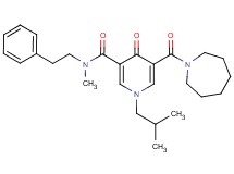 5-(1-azepanylcarbonyl)-1-isobutyl-N-methyl-4-oxo-N-(2-phenylethyl)-1,4-dihydro-3-pyridinecarboxamide