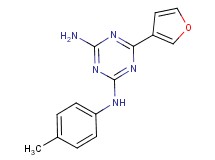 6-(3-furyl)-N-(4-methylphenyl)-1,3,5-triazine-2,4-diamine