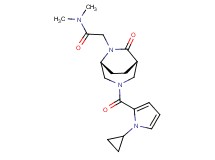 2-{(1S*,5R*)-3-[(1-cyclopropyl-1H-pyrrol-2-yl)carbonyl]-7-oxo-3,6-diazabicyclo[3.2.2]non-6-yl}-N,N-dimethylacetamide