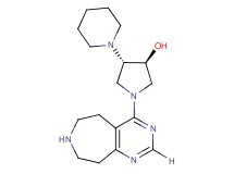 (3S*,4S*)-4-piperidin-1-yl-1-(6,7,8,9-tetrahydro-5H-pyrimido[4,5-d]azepin-4-yl)pyrrolidin-3-ol