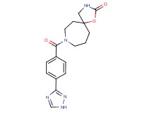 8-[4-(1H-1,2,4-triazol-3-yl)benzoyl]-1-oxa-3,8-diazaspiro[4.6]undecan-2-one