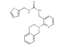 N-{[2-(3,4-dihydro-2(1H)-isoquinolinyl)-3-pyridinyl]methyl}-N'-(2-furylmethyl)urea