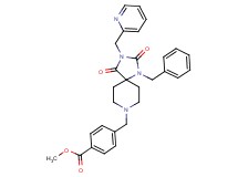 methyl 4-{[1-benzyl-2,4-dioxo-3-(2-pyridinylmethyl)-1,3,8-triazaspiro[4.5]dec-8-yl]methyl}benzoate
