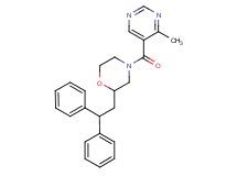2-(2,2-diphenylethyl)-4-[(4-methyl-5-pyrimidinyl)carbonyl]morpholine