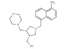 [(3R*,4S*)-1-[(5-methyl-1-naphthyl)methyl]-4-(morpholin-4-ylmethyl)pyrrolidin-3-yl]methanol
