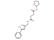 N-cyclopentyl-N'-[(5-phenyl-1H-pyrazol-3-yl)methyl]succinamide