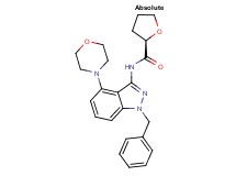 (2R)-N-(1-benzyl-4-morpholin-4-yl-1H-indazol-3-yl)tetrahydrofuran-2-carboxamide