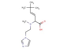(3E)-2-[[2-(1H-imidazol-1-yl)ethyl](methyl)amino]-5,5-dimethylhex-3-enoic acid