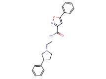5-phenyl-N-[2-(3-phenyl-1-pyrrolidinyl)ethyl]-3-isoxazolecarboxamide