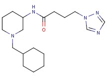 N-[1-(cyclohexylmethyl)-3-piperidinyl]-4-(1H-1,2,4-triazol-1-yl)butanamide