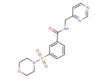 3-(morpholin-4-ylsulfonyl)-N-(pyrimidin-4-ylmethyl)benzamide
