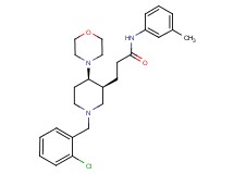 3-[(3S*,4R*)-1-(2-chlorobenzyl)-4-(4-morpholinyl)-3-piperidinyl]-N-(3-methylphenyl)propanamide
