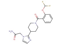 2-(2-{1-[2-(difluoromethoxy)benzoyl]-4-piperidinyl}-1H-imidazol-1-yl)acetamide
