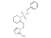 N-benzyl-2-[2-(2-methyl-1H-imidazol-1-yl)ethyl]piperidine-1-sulfonamide