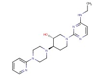 (3R*,4R*)-1-[4-(ethylamino)-2-pyrimidinyl]-4-[4-(2-pyridinyl)-1-piperazinyl]-3-piperidinol