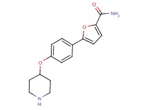 5-[4-(4-piperidinyloxy)phenyl]-2-furamide hydrochloride