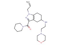 1-allyl-N-[2-(4-morpholinyl)ethyl]-3-(1-piperidinylcarbonyl)-4,5,6,7-tetrahydro-1H-indazol-5-amine